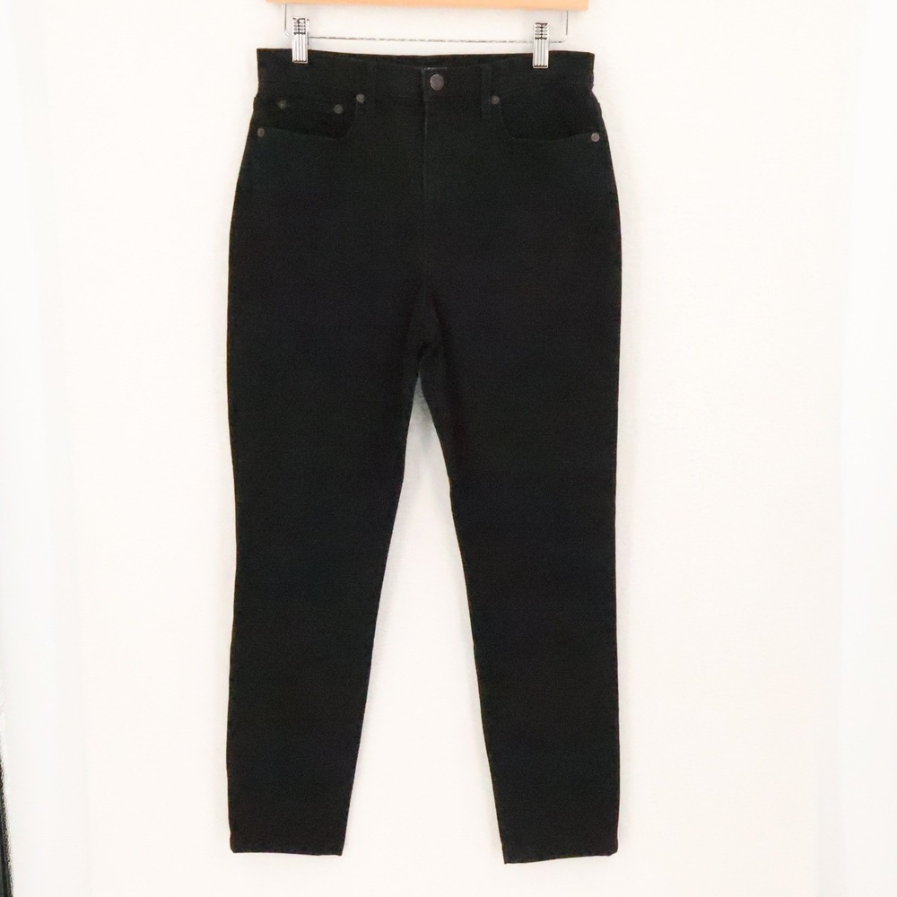 Banana Republic High Rise Skinny Jeans Size 6 28 Black Denim Grunge Minimalist